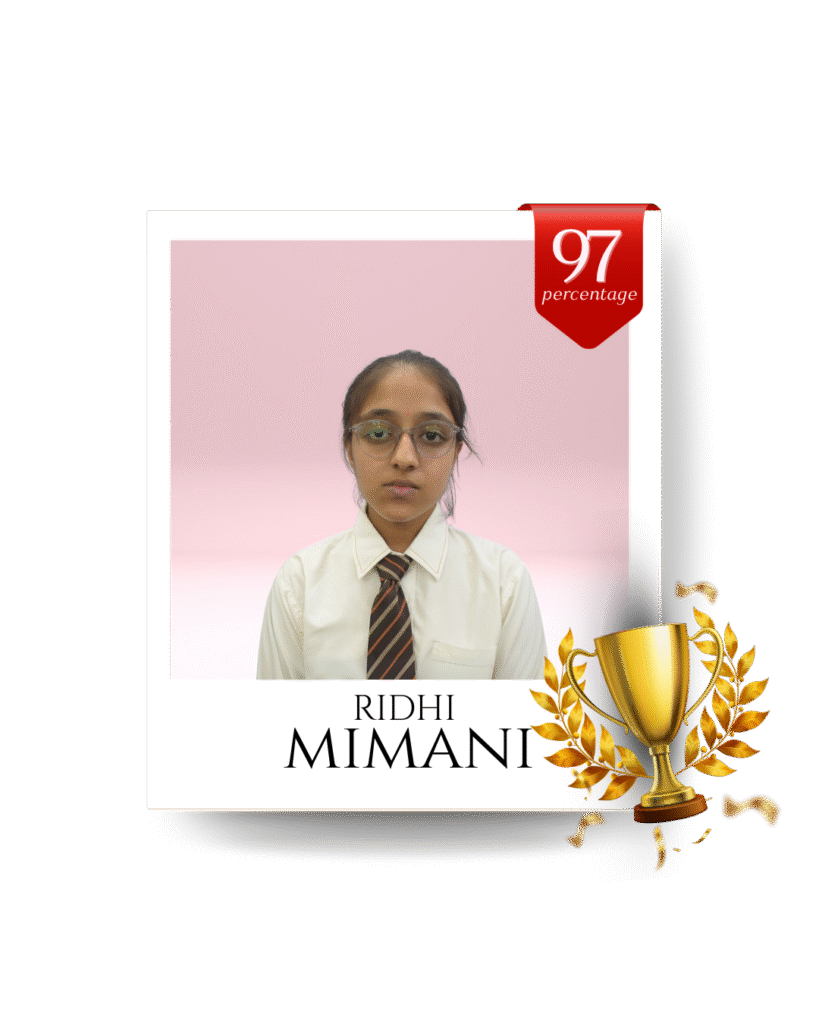 Indian Public School, CBSE Results, Topper, Ridhi Mimani - 97 percentage